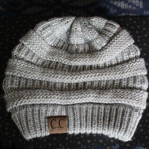 Gray C.C. Knit Beanie